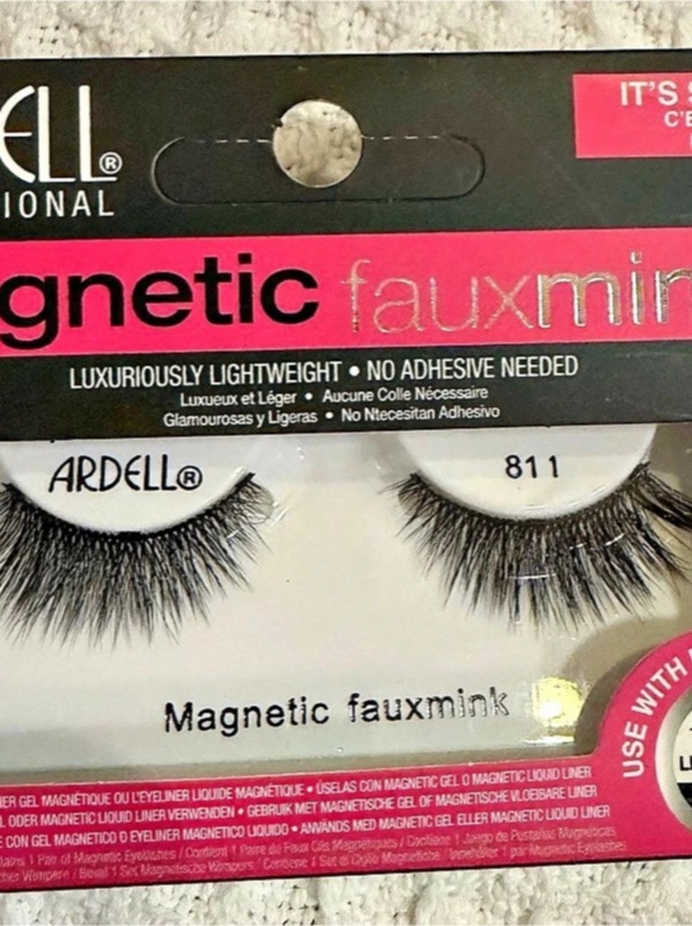 Ardell Magnetic faux mink 811 Lashes Black NWT